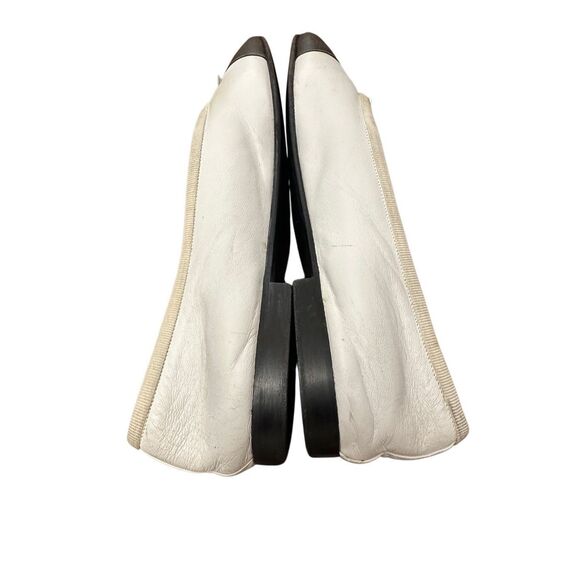 CHANEL Interlocking CC Logo Leather Ballet Flats Women's Size:38 US 7.5 - Picture 4 of 9
